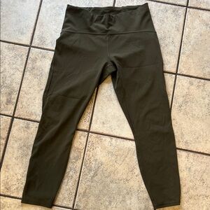 lululemon Womens Olive Green Leggings